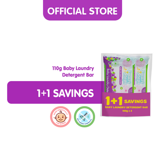 1+1 Savings Smart Steps Baby Laundry Detergent Bar 110g