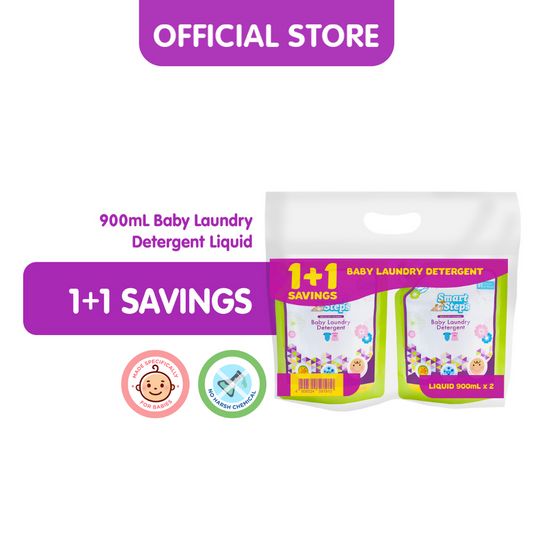1+1 Savings Smart Steps Baby Laundry Detergent - 900mL Liquid